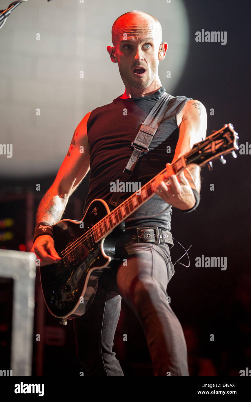 July 3, 2014 Milwaukee, Wisconsin, U.S Guitarist ZACH BLAIR of the