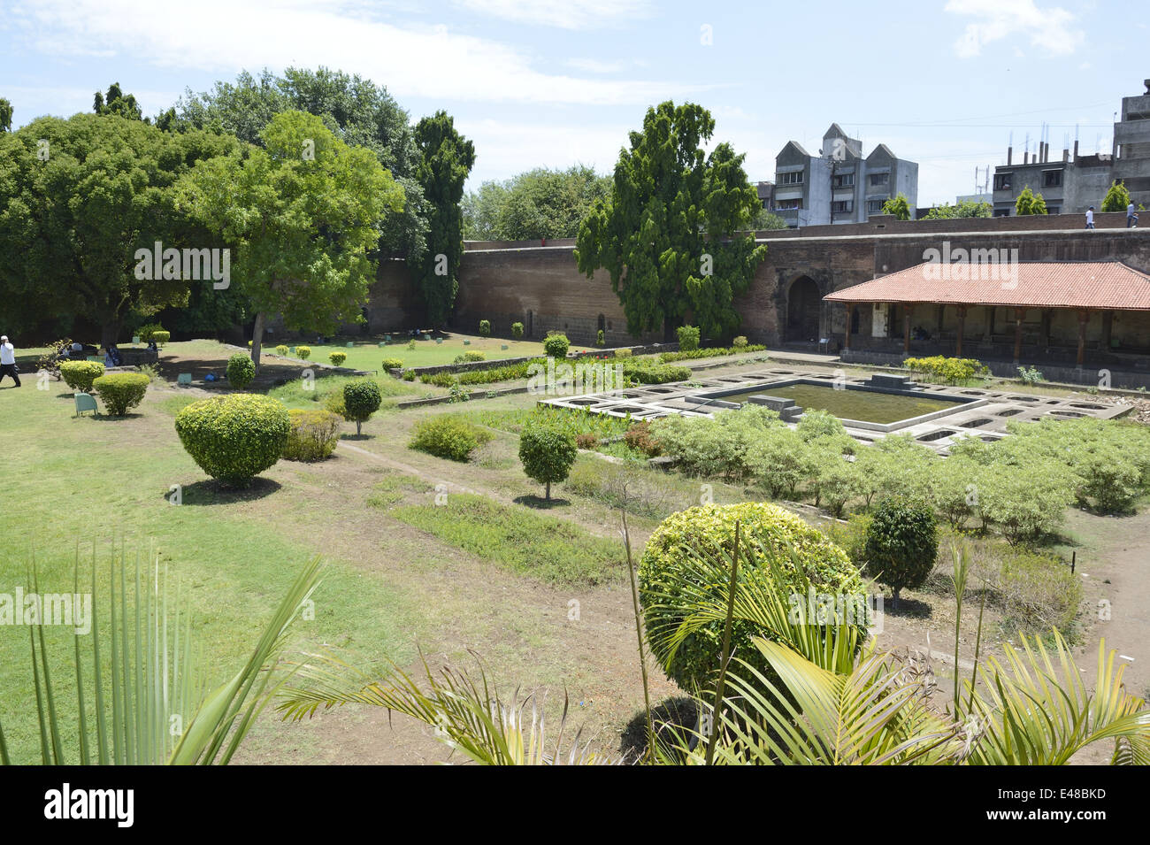 India, Puna, Shaniwar Wada Palace, Garden Stock Photo Alamy