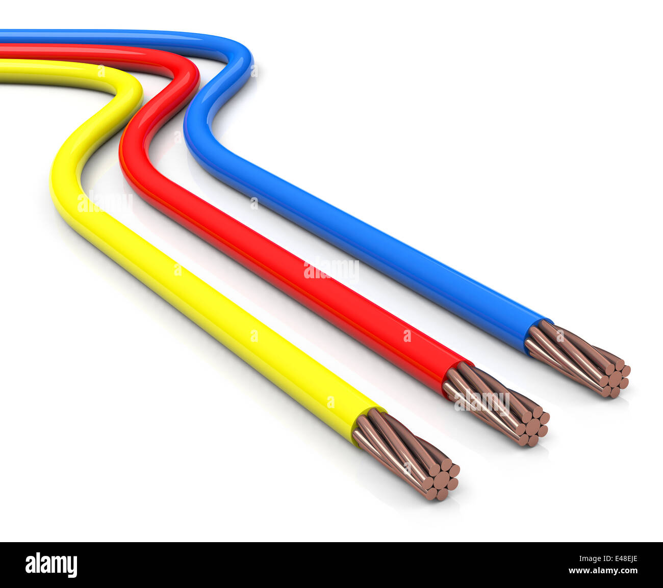 Cable copper wires Cut Out Stock Images & Pictures Alamy