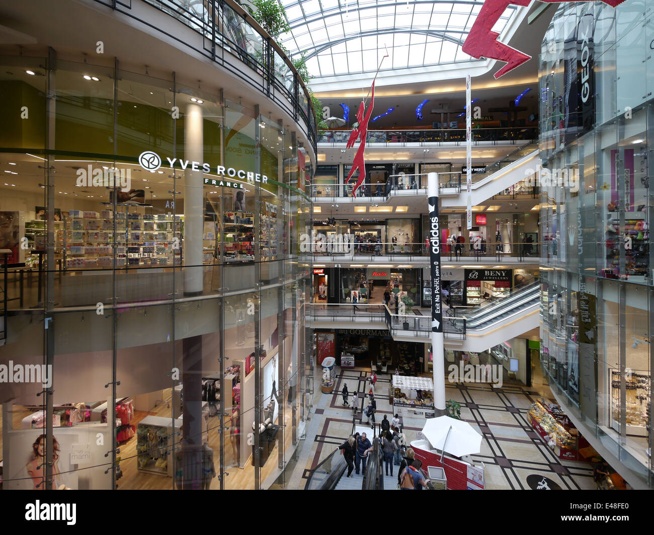 Prague shopping mall hi-res stock photography and images - Alamy