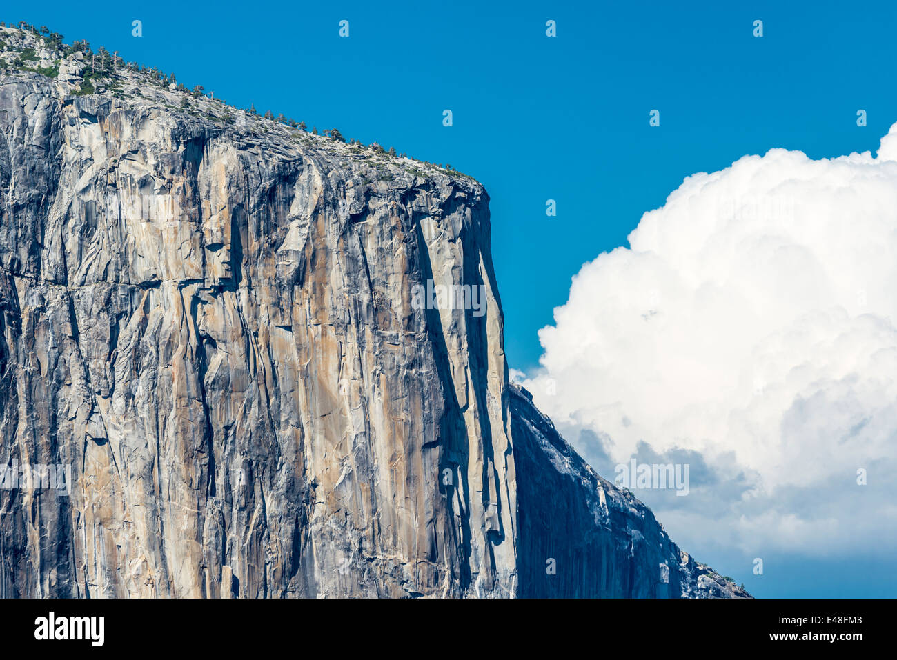 El Capitan viewed from Artist Point. Yosemite National Park, California, United States. Stock Photo