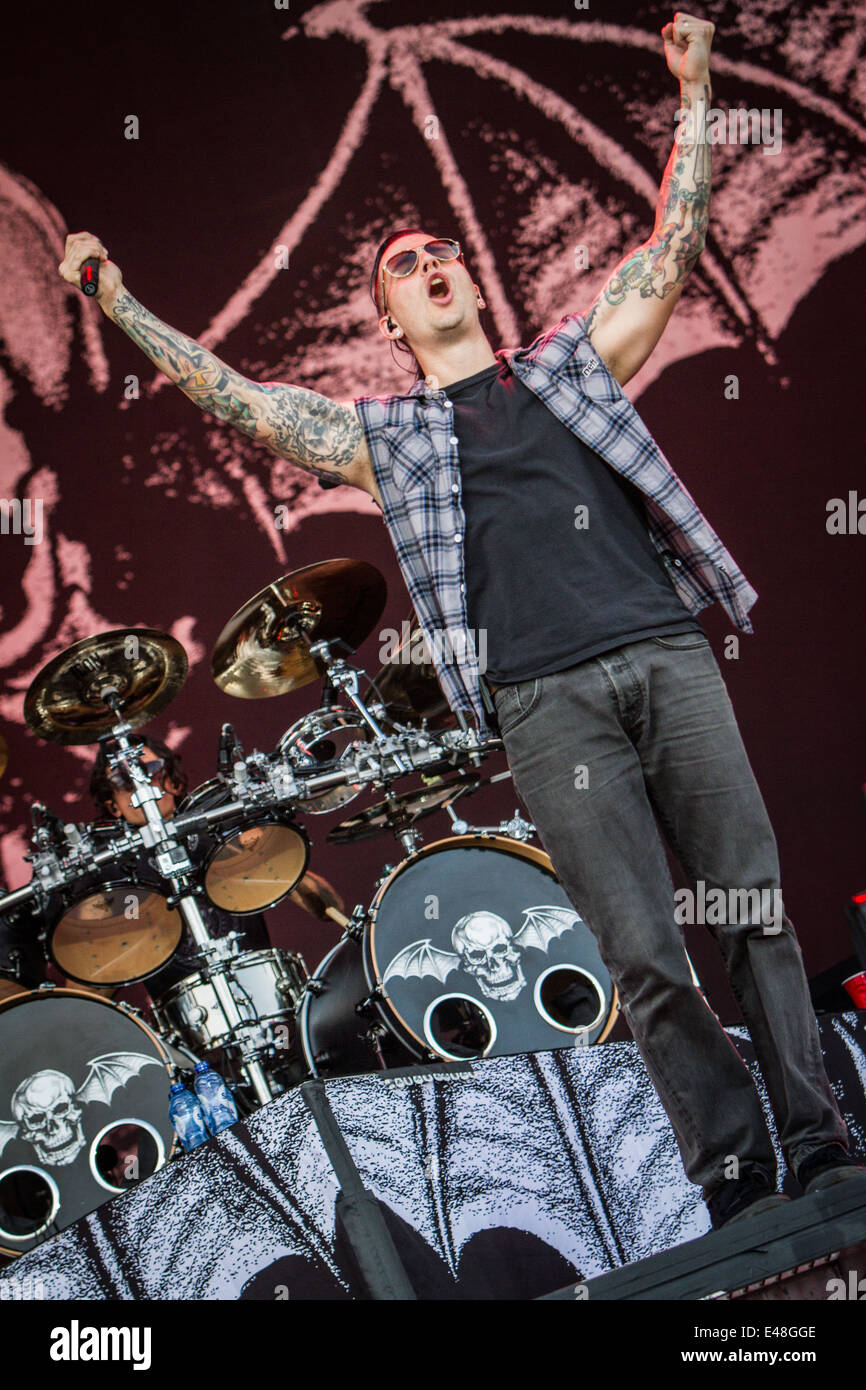 Avenged Sevenfold live at Pinkpop Festival 2014 in Netherlands ...