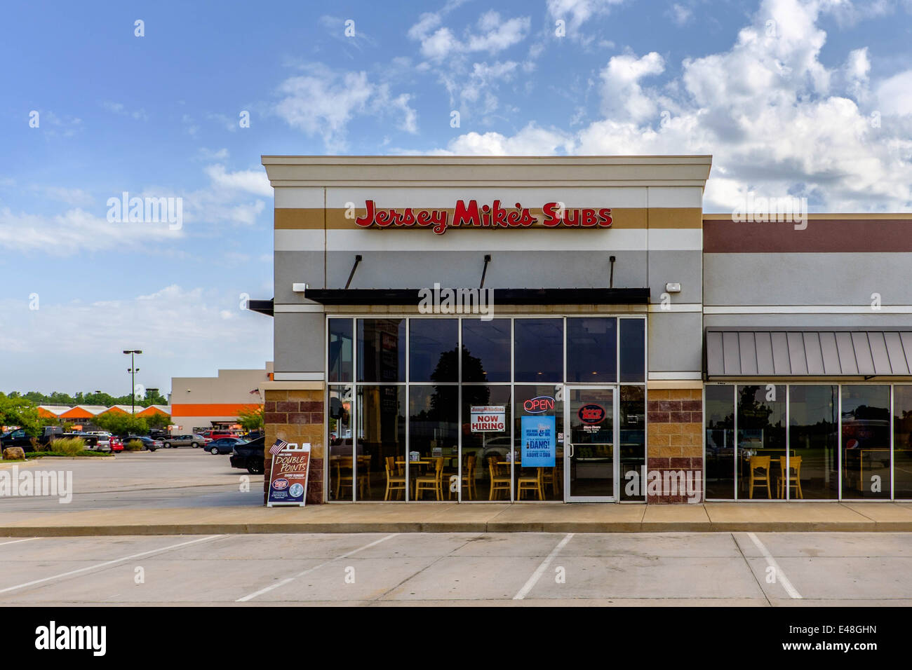 The exterior of Jersey Mike's Subs in Oklahoma City, Oklahoma, USA Stock Photo