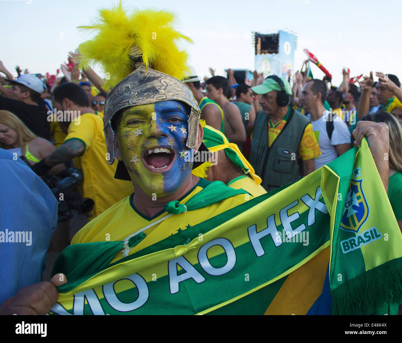 Rio de Janeiro, 04/07/2014FAN FEST Brazil x Colombia A fancy dressed