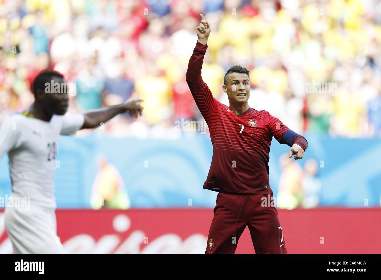 Brasilia, Brazil. 26th June, 2014. Cristiano Ronaldo (POR) Football/Soccer : FIFA World Cup Brazil match between Portugal and Ghana at the Estadio Nacional in Brasilia, Brazil . Credit:  AFLO/Alamy Live News Stock Photo