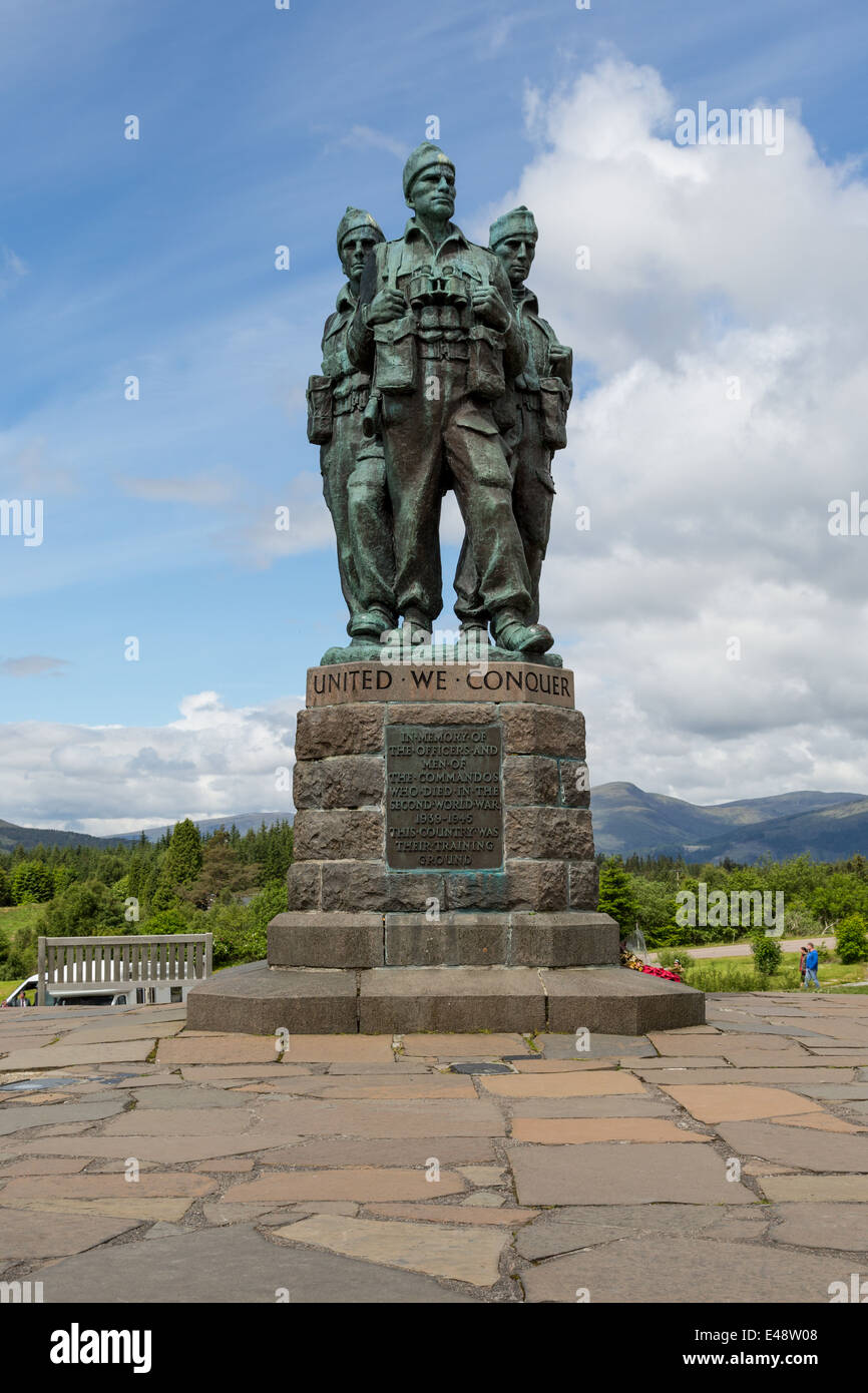 Commando Memorial at Spean Bridge Stock Photo - Alamy
