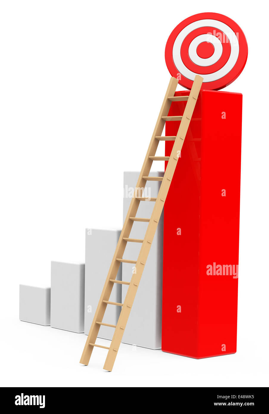 Decreasing Size Target the growth target Stock Photo - Alamy