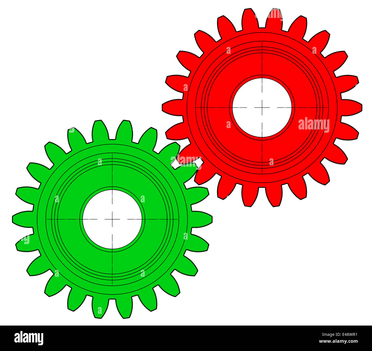 the gear wheels Stock Photo Alamy