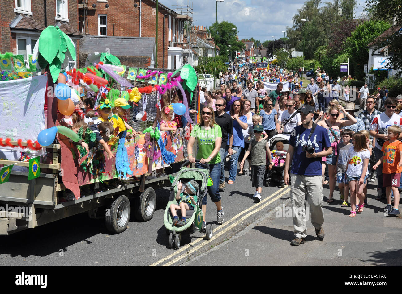 Summer parade and fair in Billingshurst, West Sussex Stock Photo Alamy