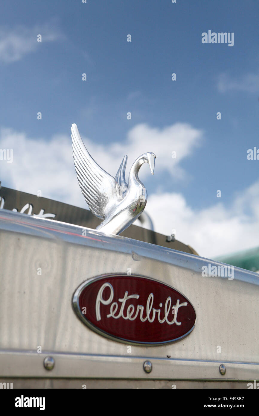 Peterbilt hood mascot Stock Photo