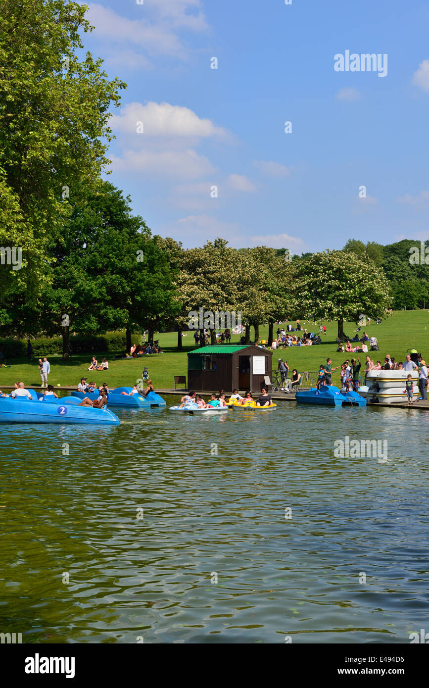 Boating Lake, Greenwich Park, London, United Kingdom Stock Photo