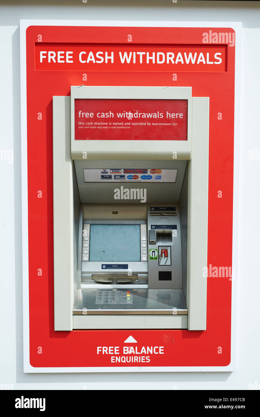 ATM Offering Free Cash Withdrawals Stock Photo
