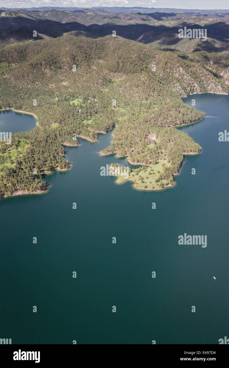 Aerial view of sheridan lake, South Dakota Stock Photo Alamy