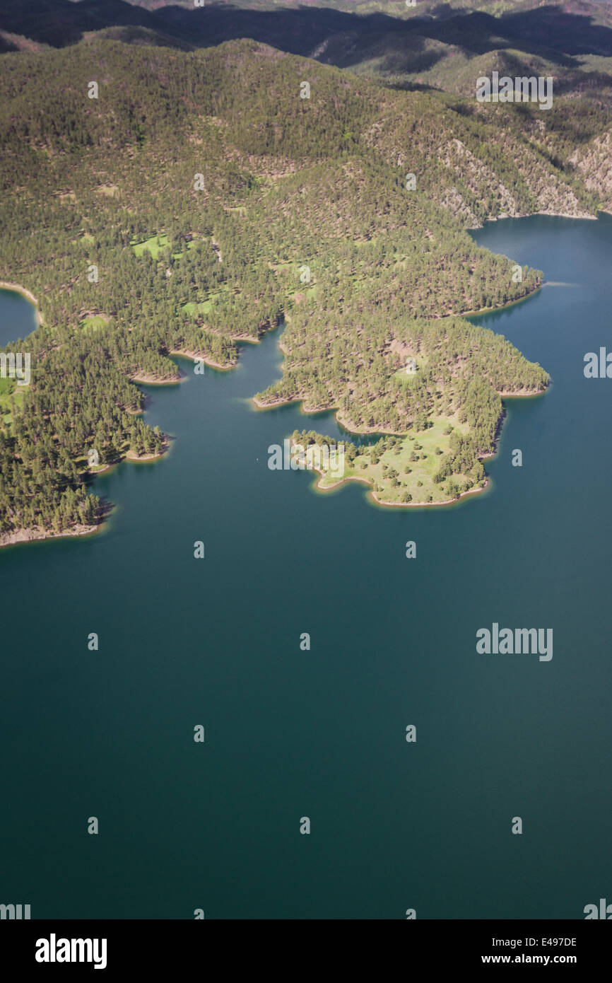 Aerial view of sheridan lake, South Dakota Stock Photo Alamy