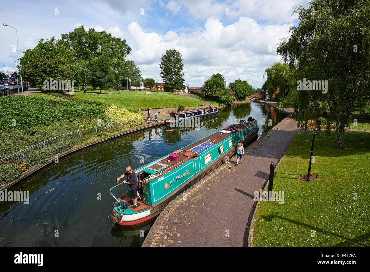 Top Locks Broad Street Basin Wolverhampton West Midlands UK Stock Photo