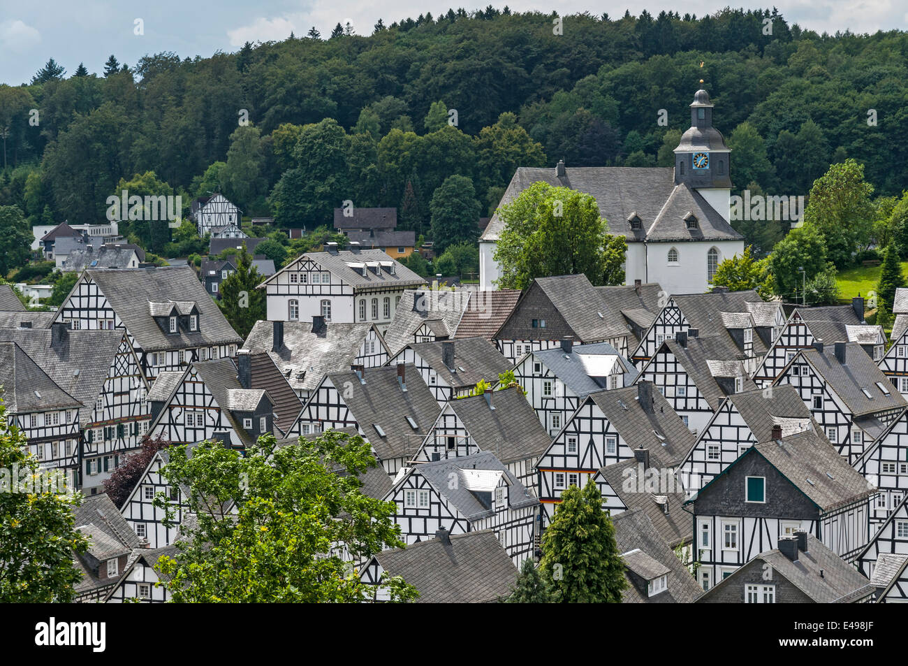 Freudenberg, view of the old town, NRW Germany Stock Photo
