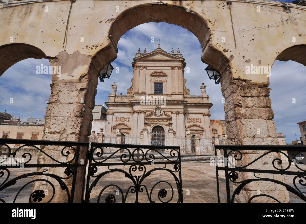 Ispica, Santa Maria Maggiore Church, Ragusa, Sicily, Italy, Europe Stock Photo