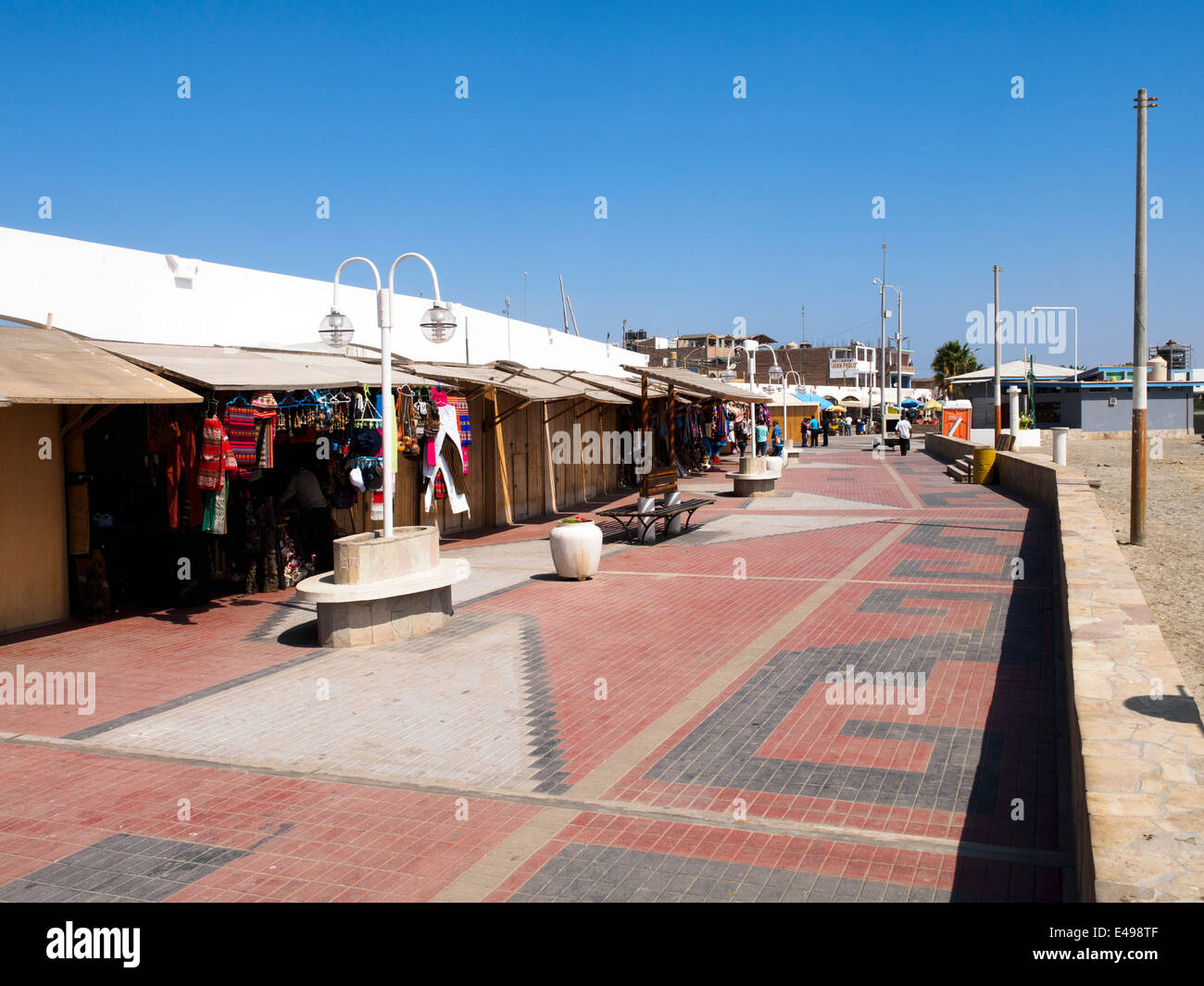 Promenade - Paracas, Peru Stock Photo
