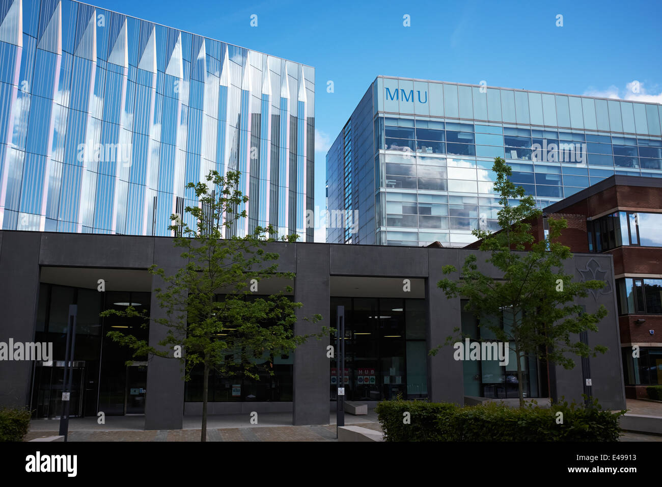 Entrance to the Faculty of Business and Law at Manchester Metropolitan University UK Stock Photo