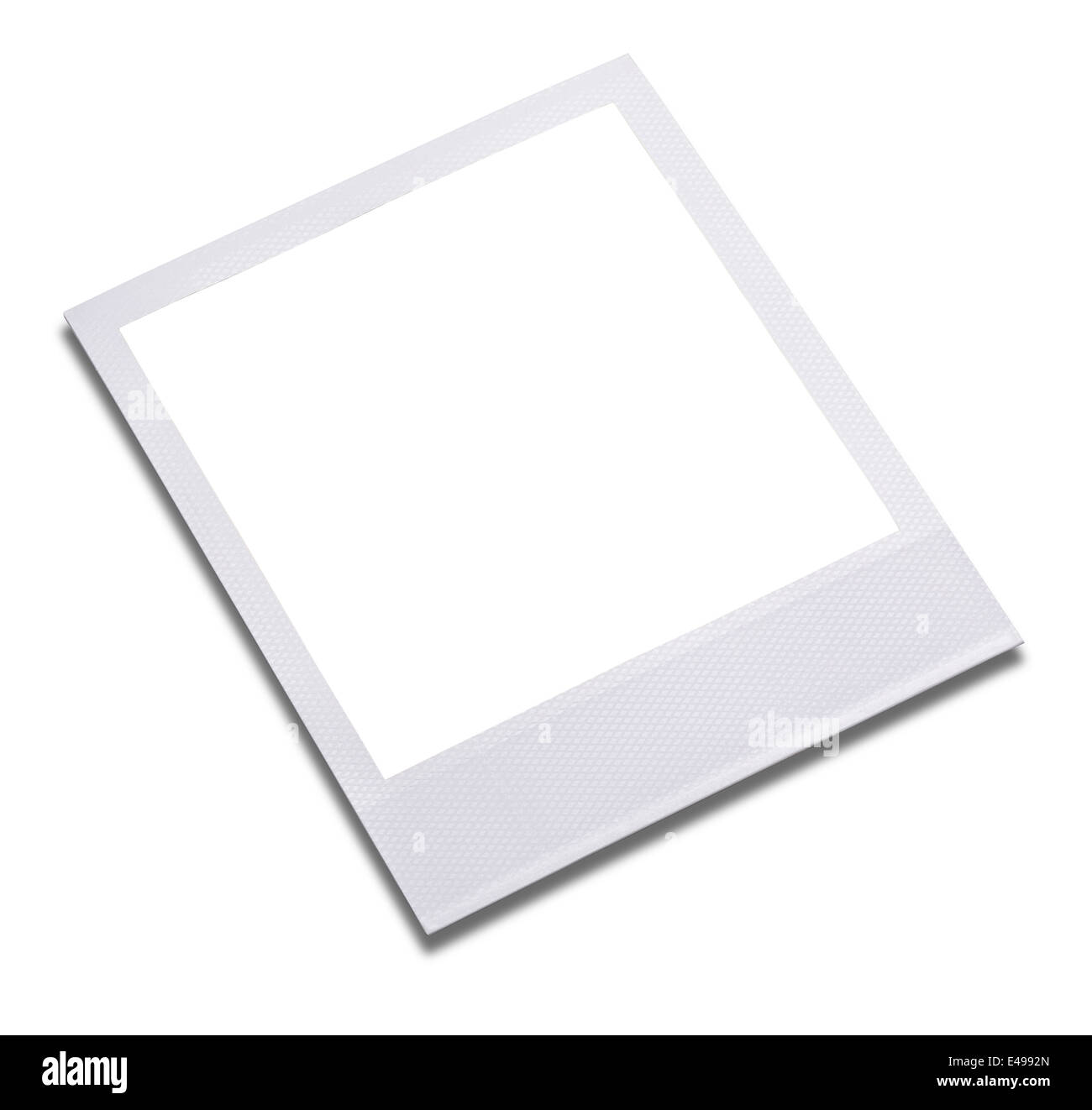 Blank instant photo print frame Stock Photo