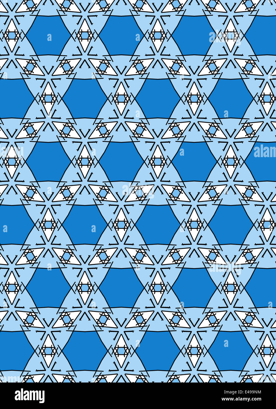 Illustration of symmetrical designed wallpaper Stock Photo