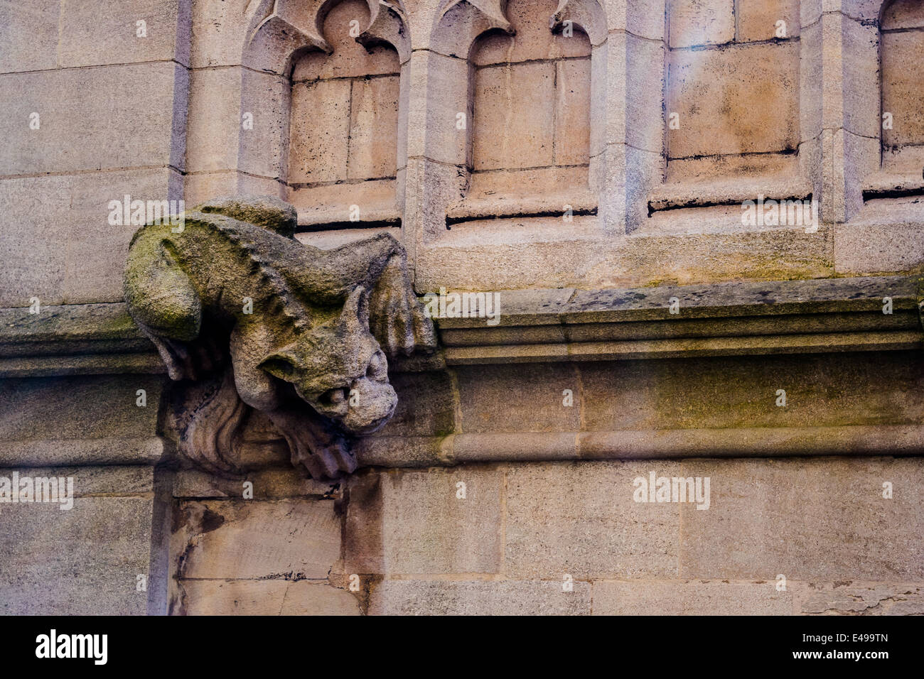 Church 'grotesque' at the University Church of St Mary the Virgin, Oxford, UK Stock Photo