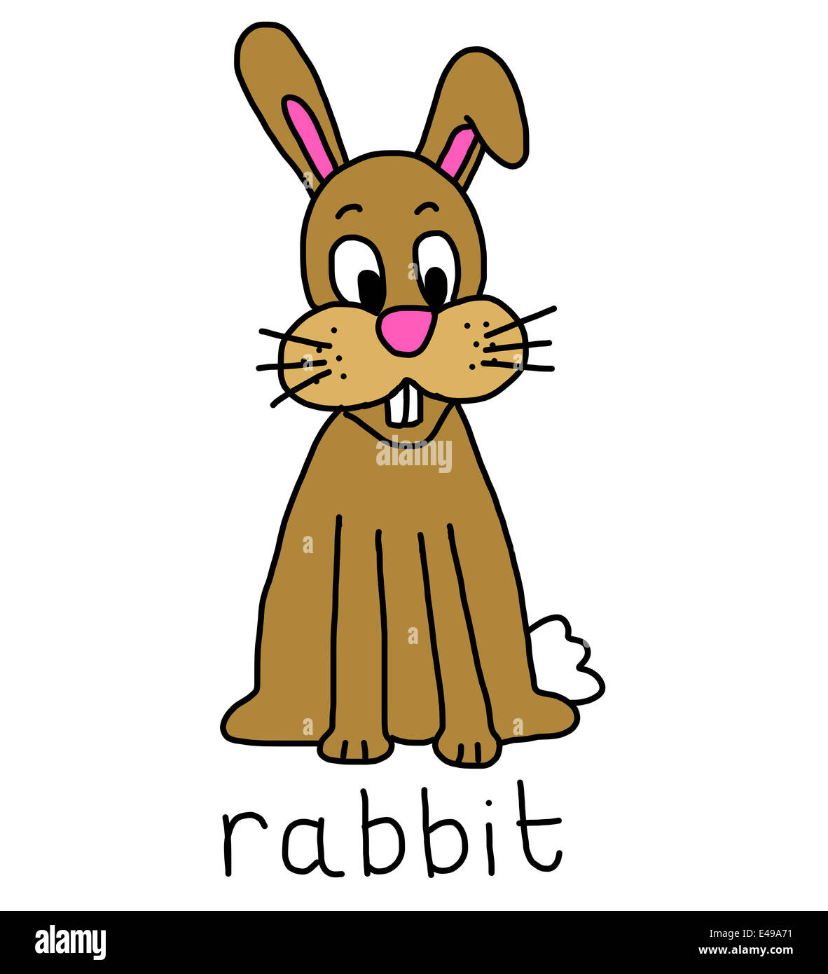 Illustration Of Alphabet Words Rabbit Stock Photo Alamy