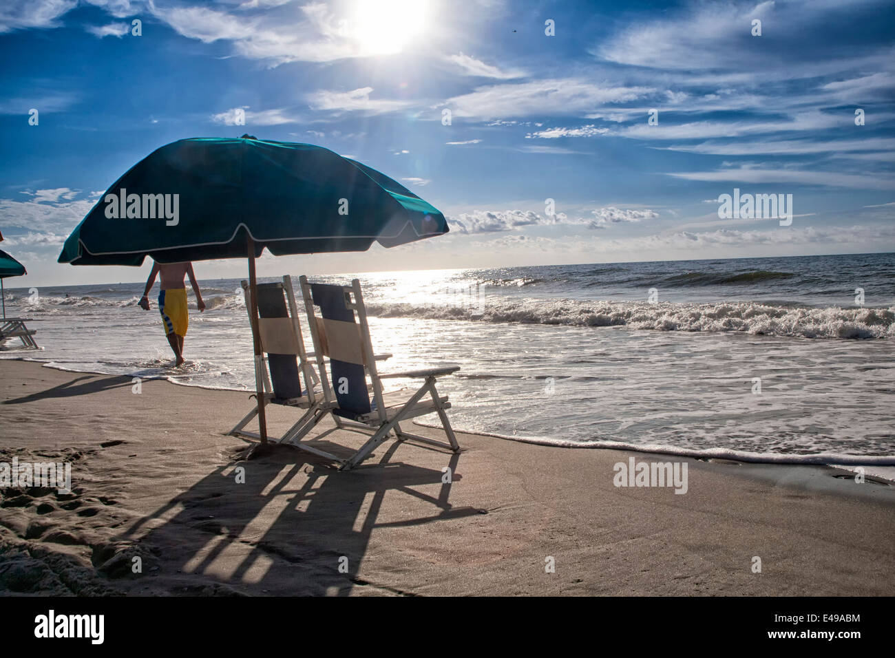 Beach at Myrtle Beach, South Carolina Stock Photo