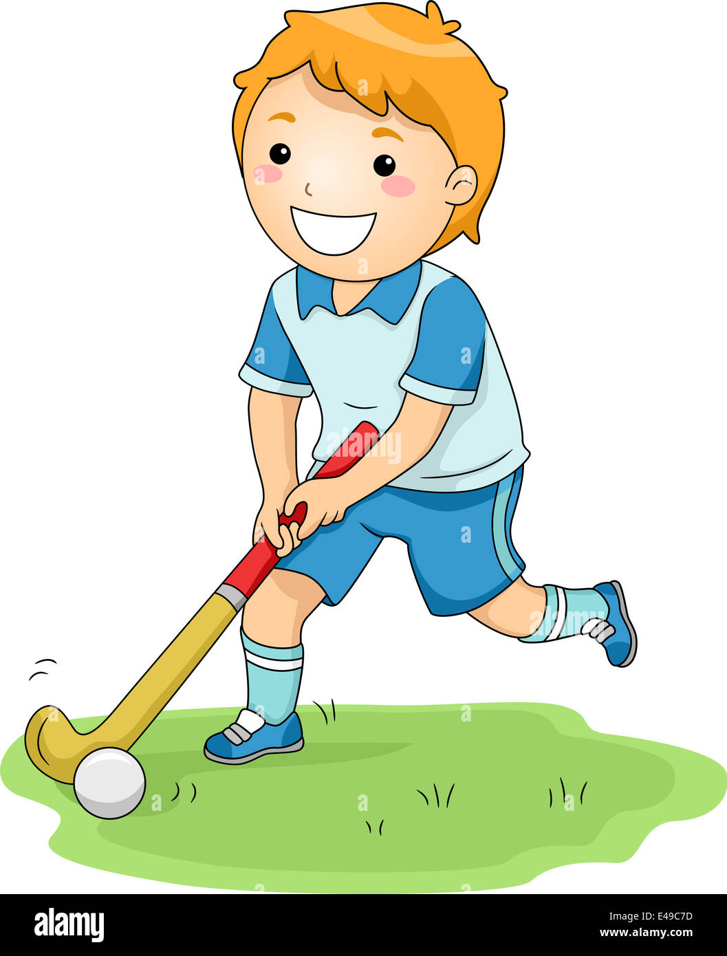 Kid Hockey Player Clipart