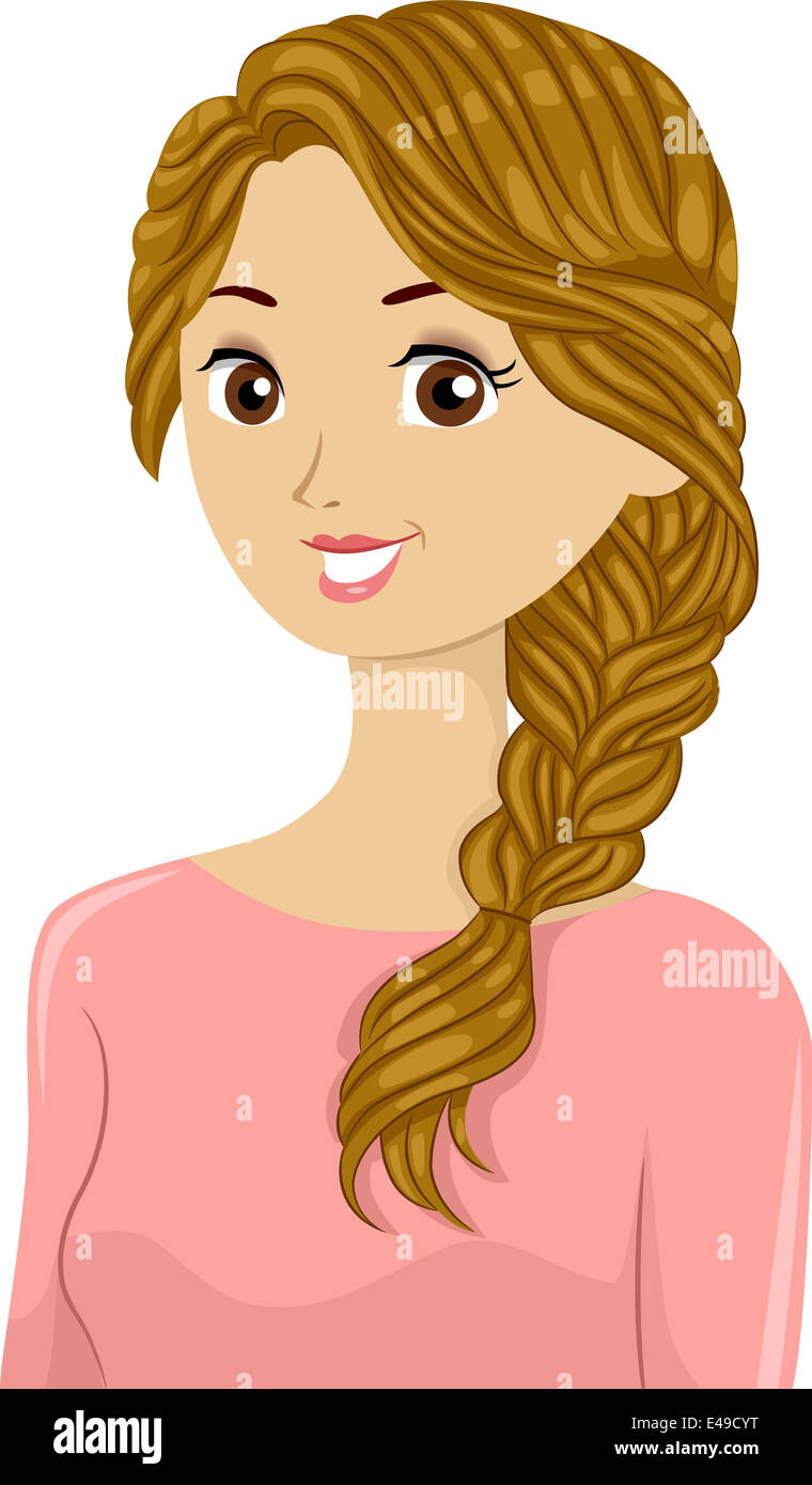Braiding Hair Clipart