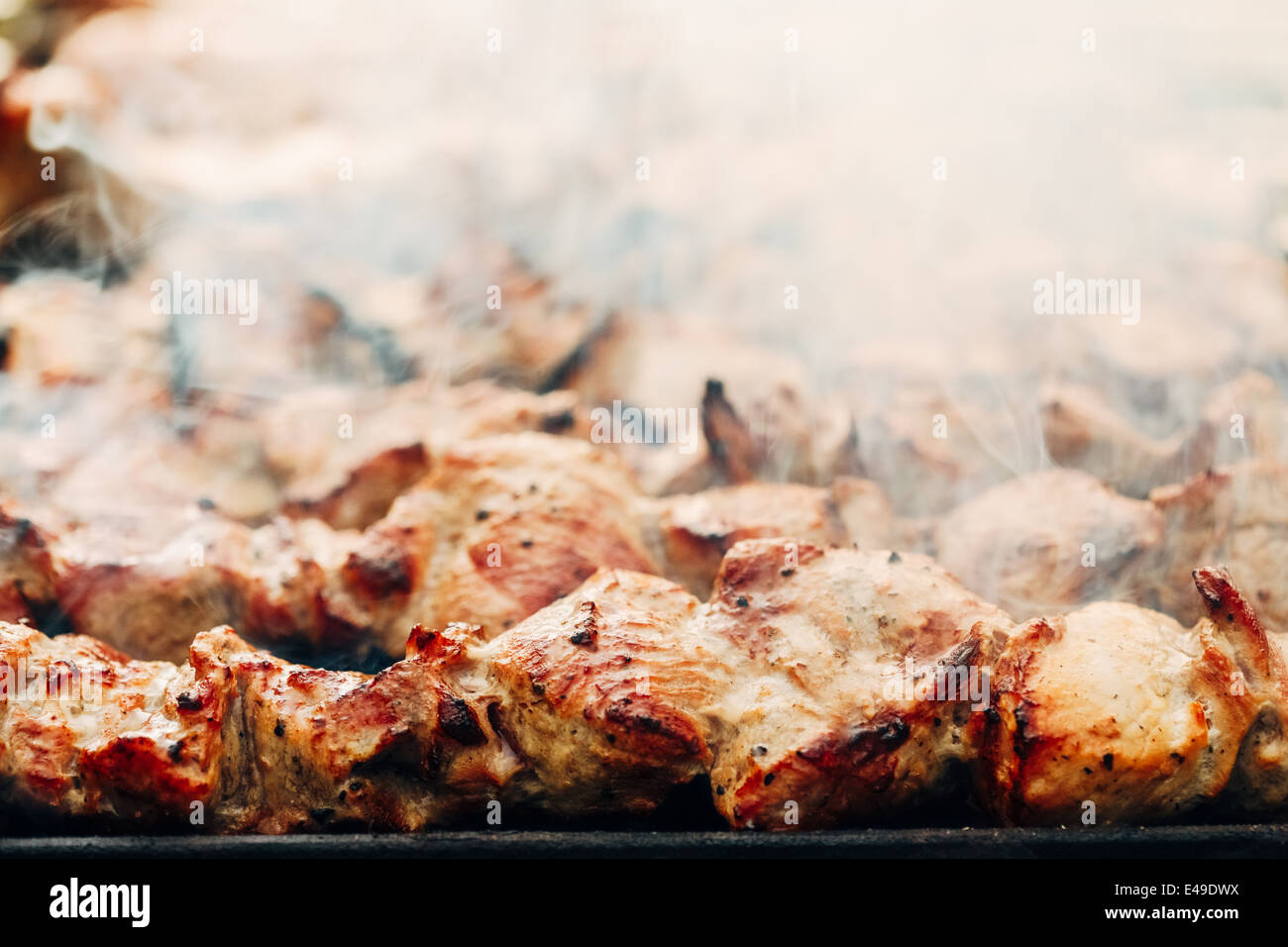 Nov 3, 2016 - The Kabardino-Balkar Republic, Russia - Traditional Russian  BBQ, Shashlik (meaning skewered meat) was originally made of lamb. Nowadays  It is also made of pork or beef depending on