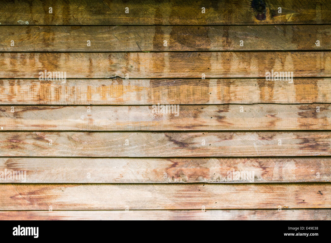 Rusty wooden planks texture for background, natural patina of moisture Stock Photo