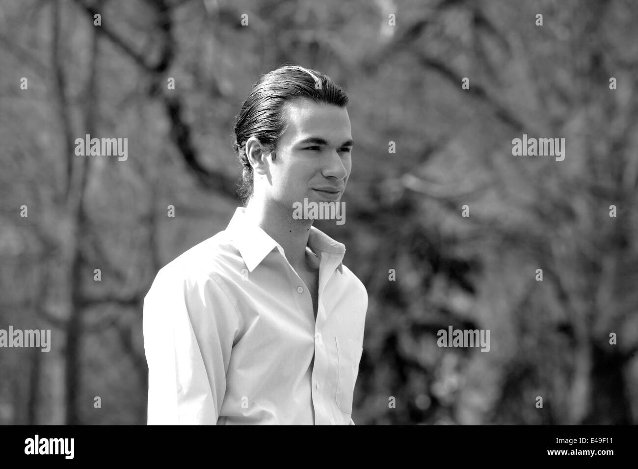 Caucasian white man in Black and White Stock Photos & Images - Alamy