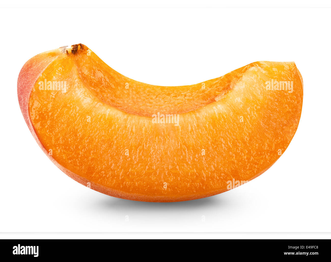 slice apricots isolated on white background. Clipping Path Stock Photo ...