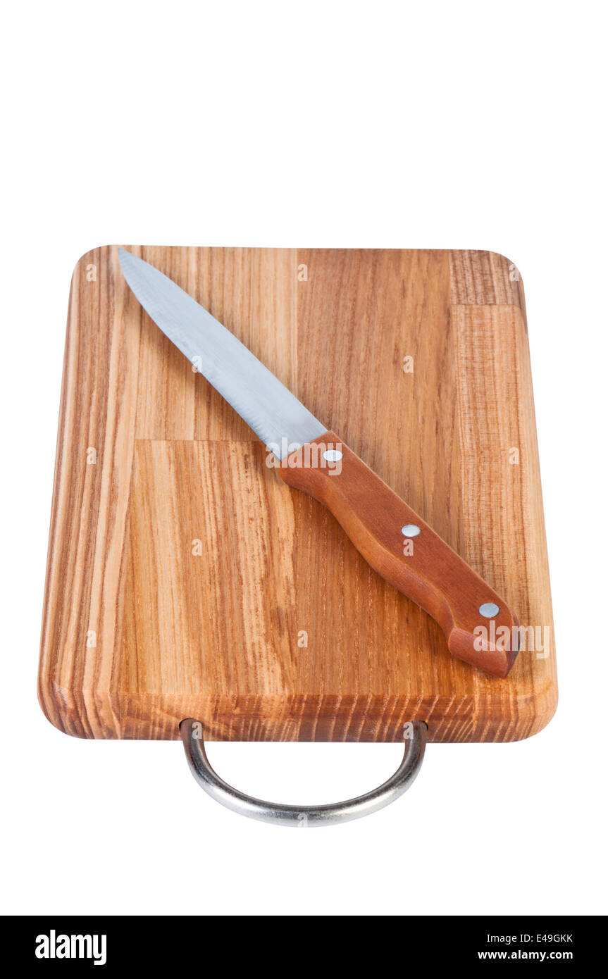 Cutting board isolated on a white background Stock Photo