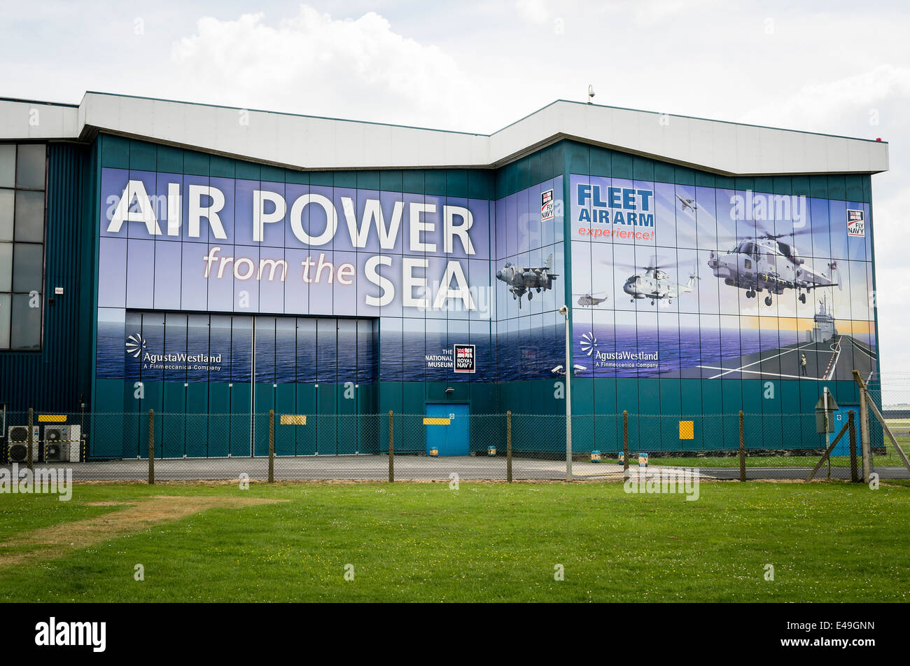 Front of the RNAS air museum in Yeovilton UK Stock Photo