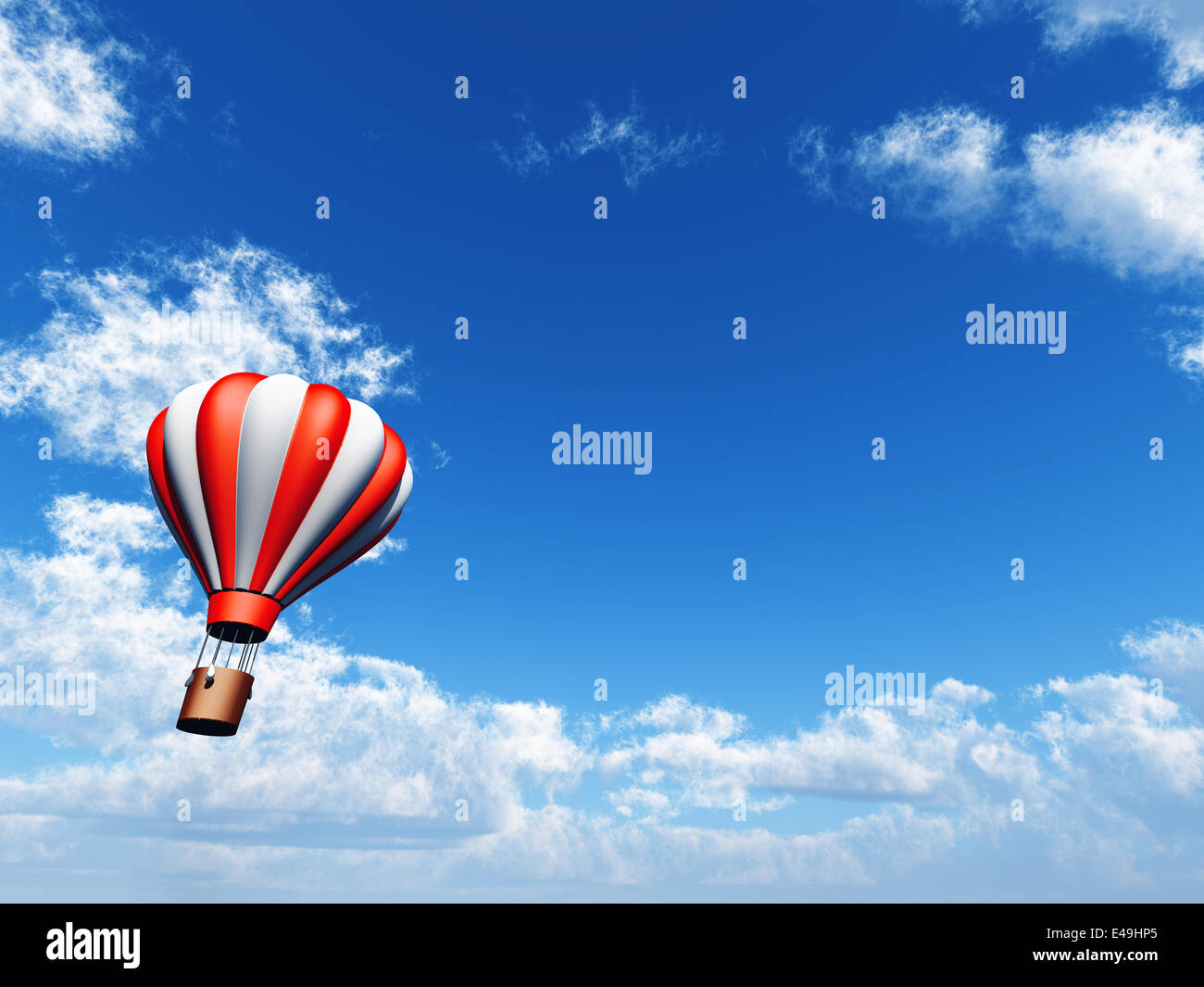 Balloon in blue sky hi-res stock photography and images - Alamy