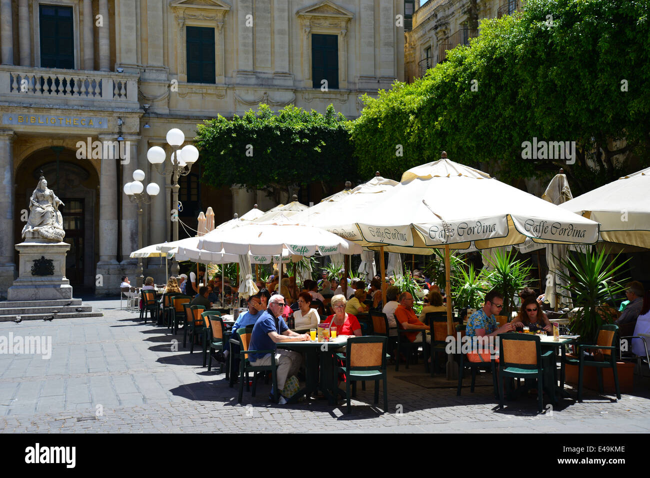 Cafe Cordina, Republic Square, Valletta (Il-Belt Valletta), Southern Harbour District, Malta Xlokk Region, Republic of Malta Stock Photo