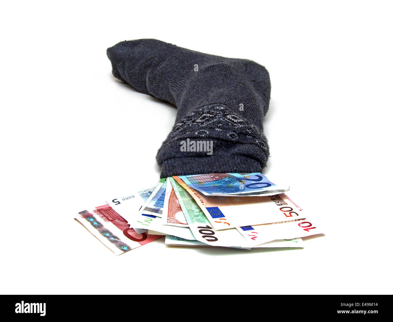 money sock Stock Photo