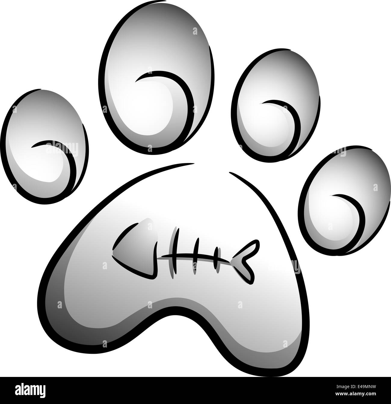 Cat Paw Print Hi-Res Stock Photography And Images - Alamy