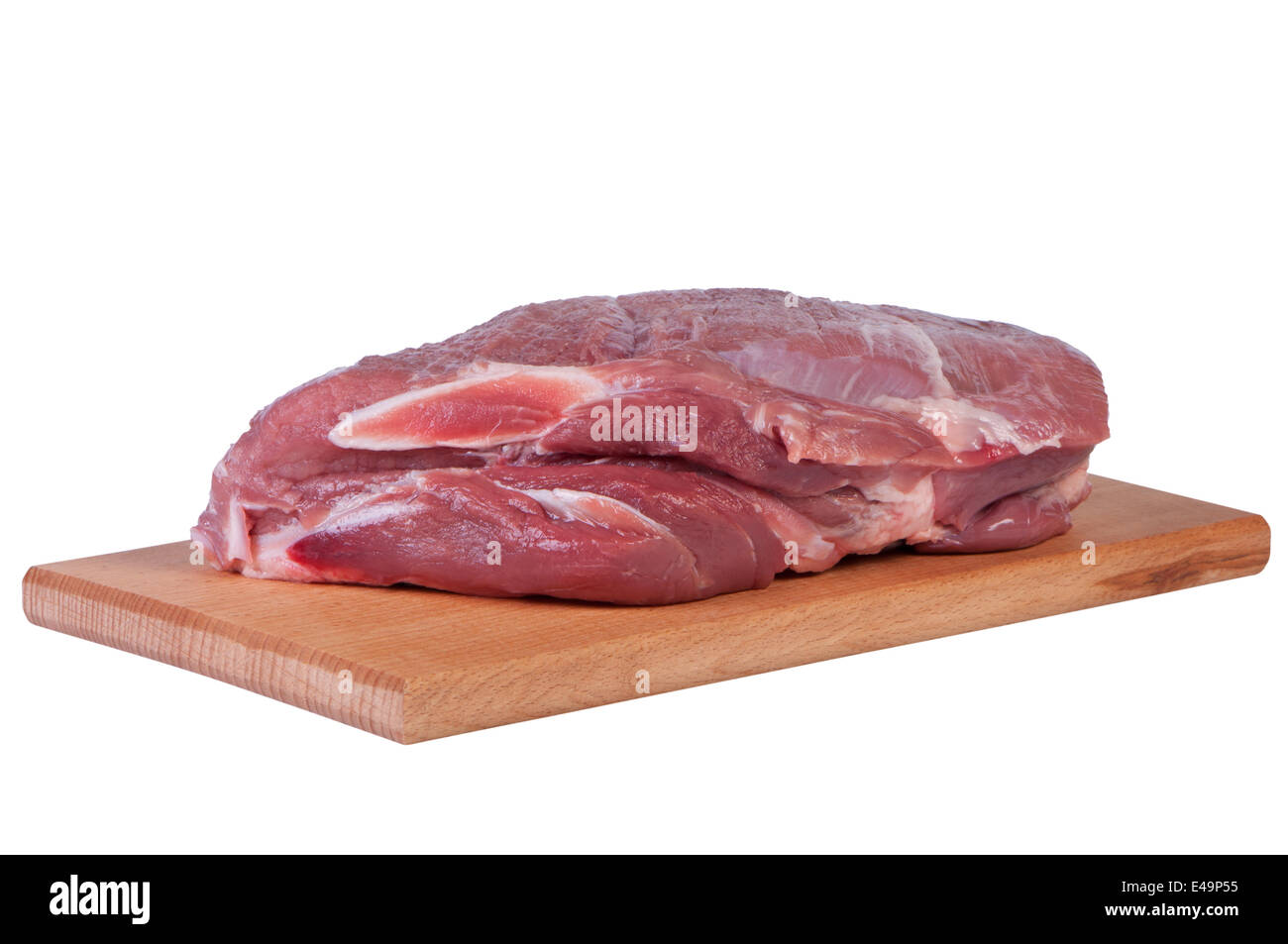 Meat steak on a cutting board. Stock Photo
