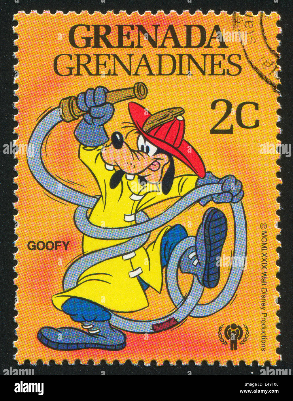 Fireman Goofy Stock Photo