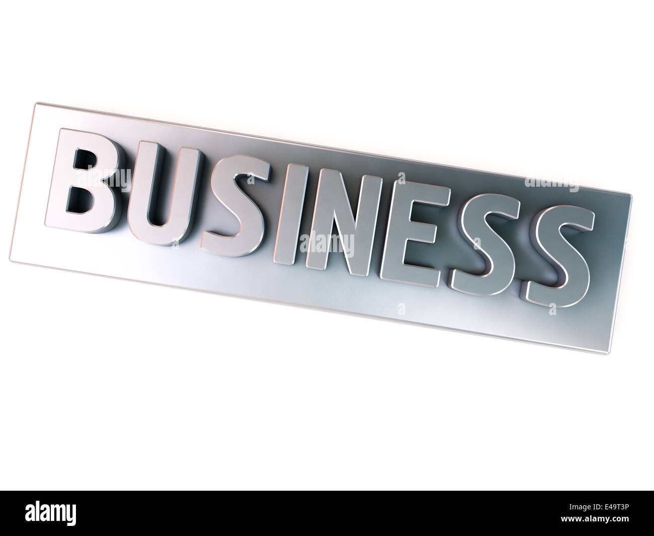 Business, metal letters Stock Photo
