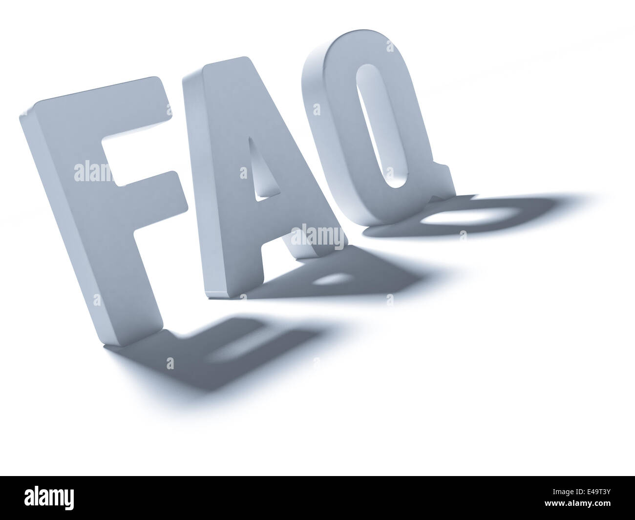 Acronym FAQ Stock Photo