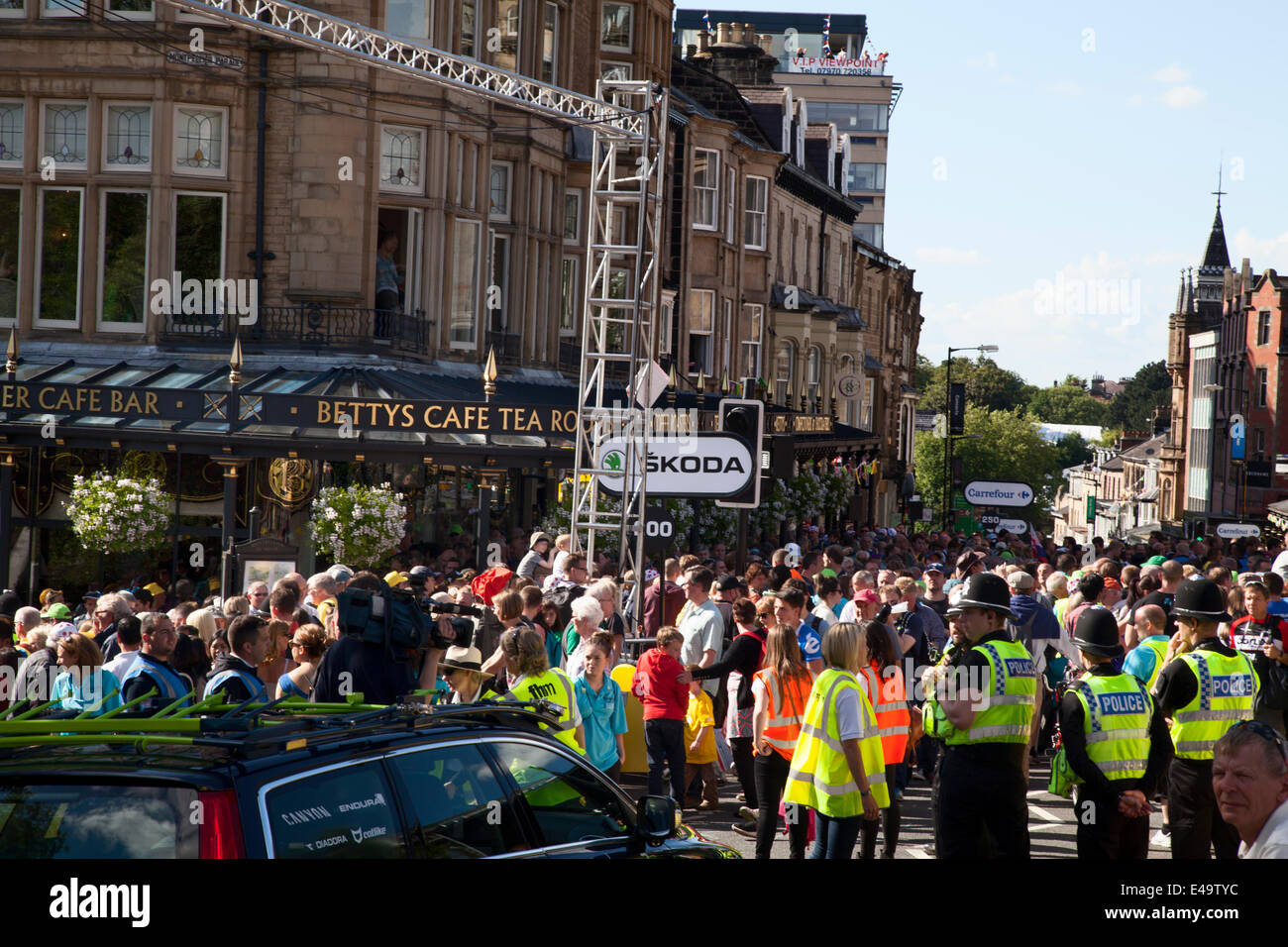 Le Tour De France The Grand Depart Harrogate Stage One 5th July 2014 Stock Photo Alamy