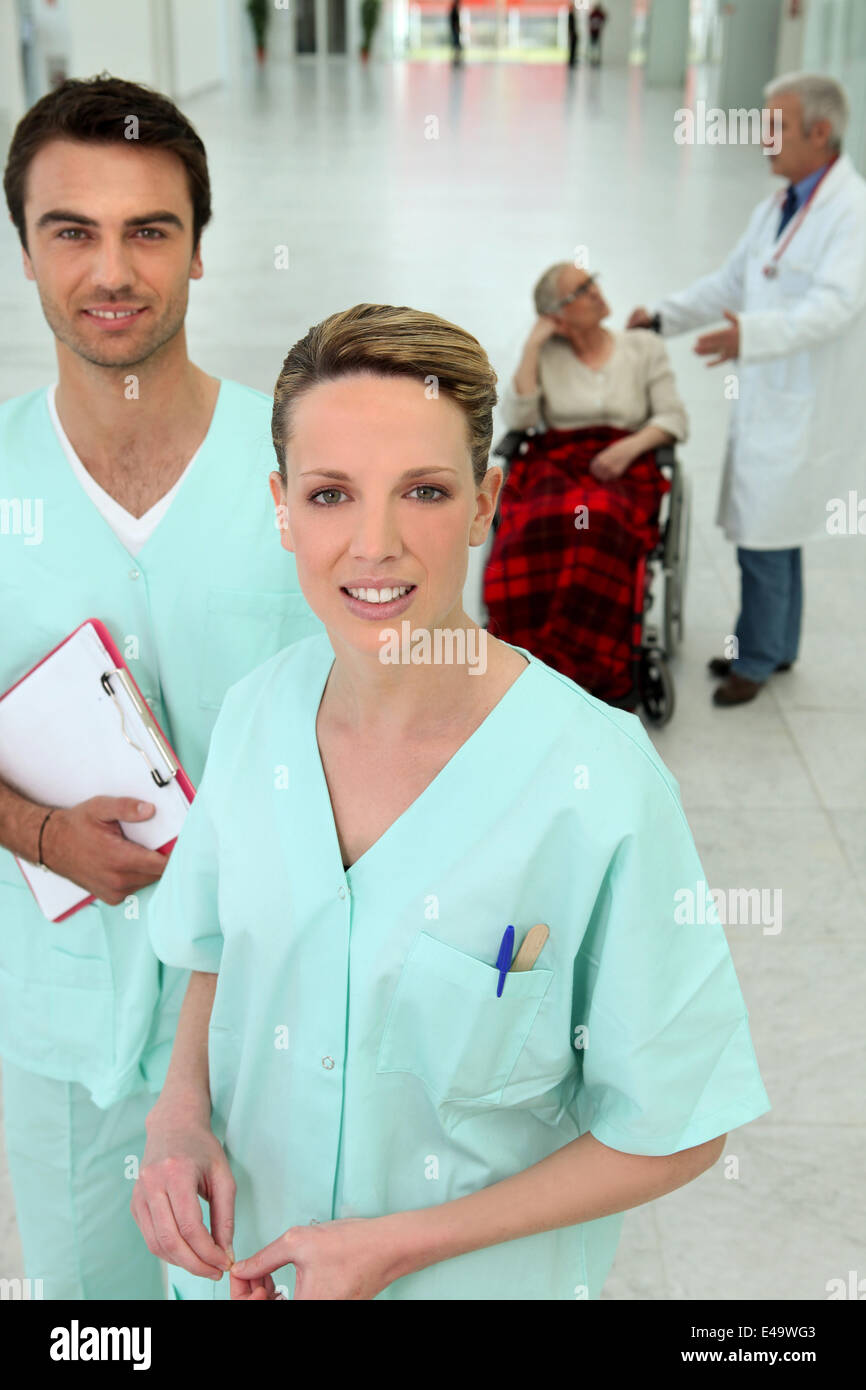 Group of nurses in hospital hi-res stock photography and images - Alamy