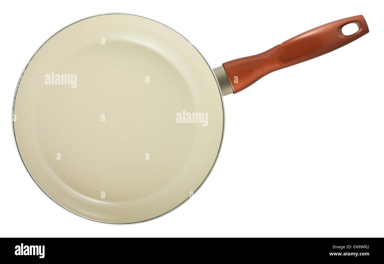 Frying pan with ceramic coating Stock Photo