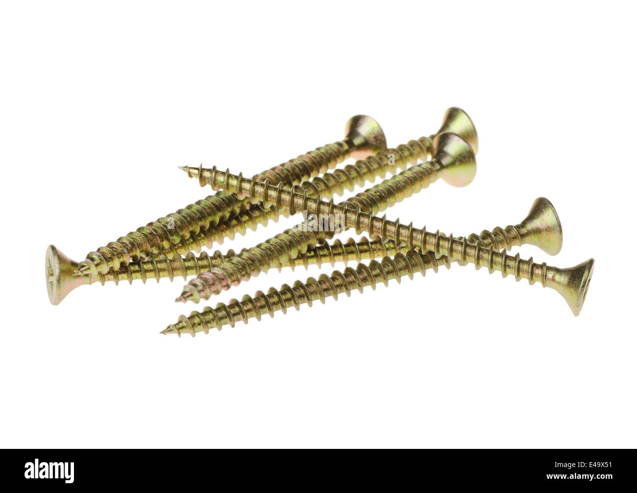 Screws isolated Stock Photo