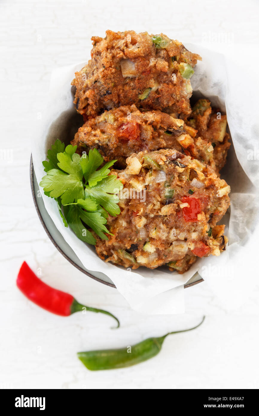 Deepfried Iraqui veggie burgers Arok Stock Photo Alamy