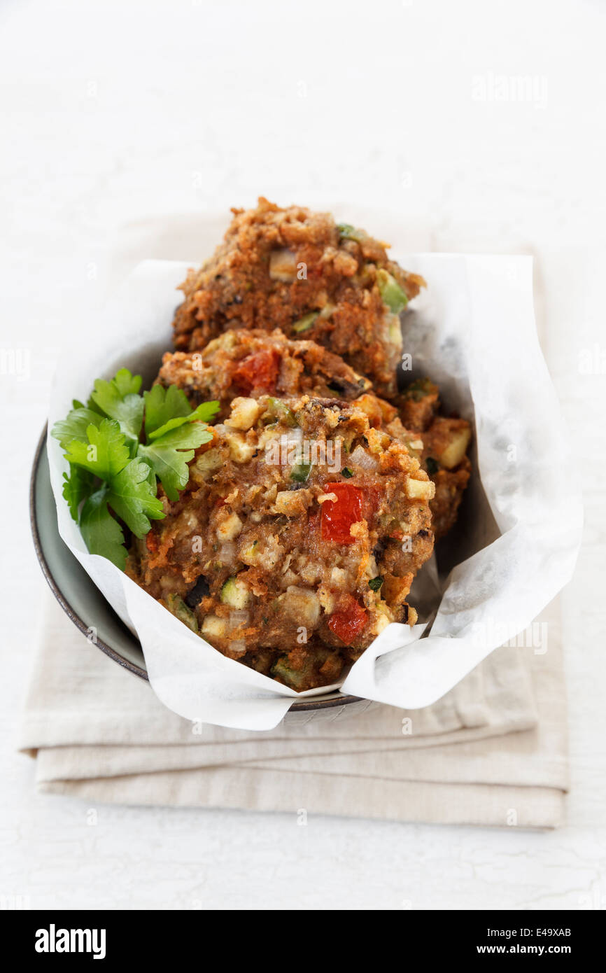 Deepfried Iraqui veggie burgers Arok Stock Photo Alamy